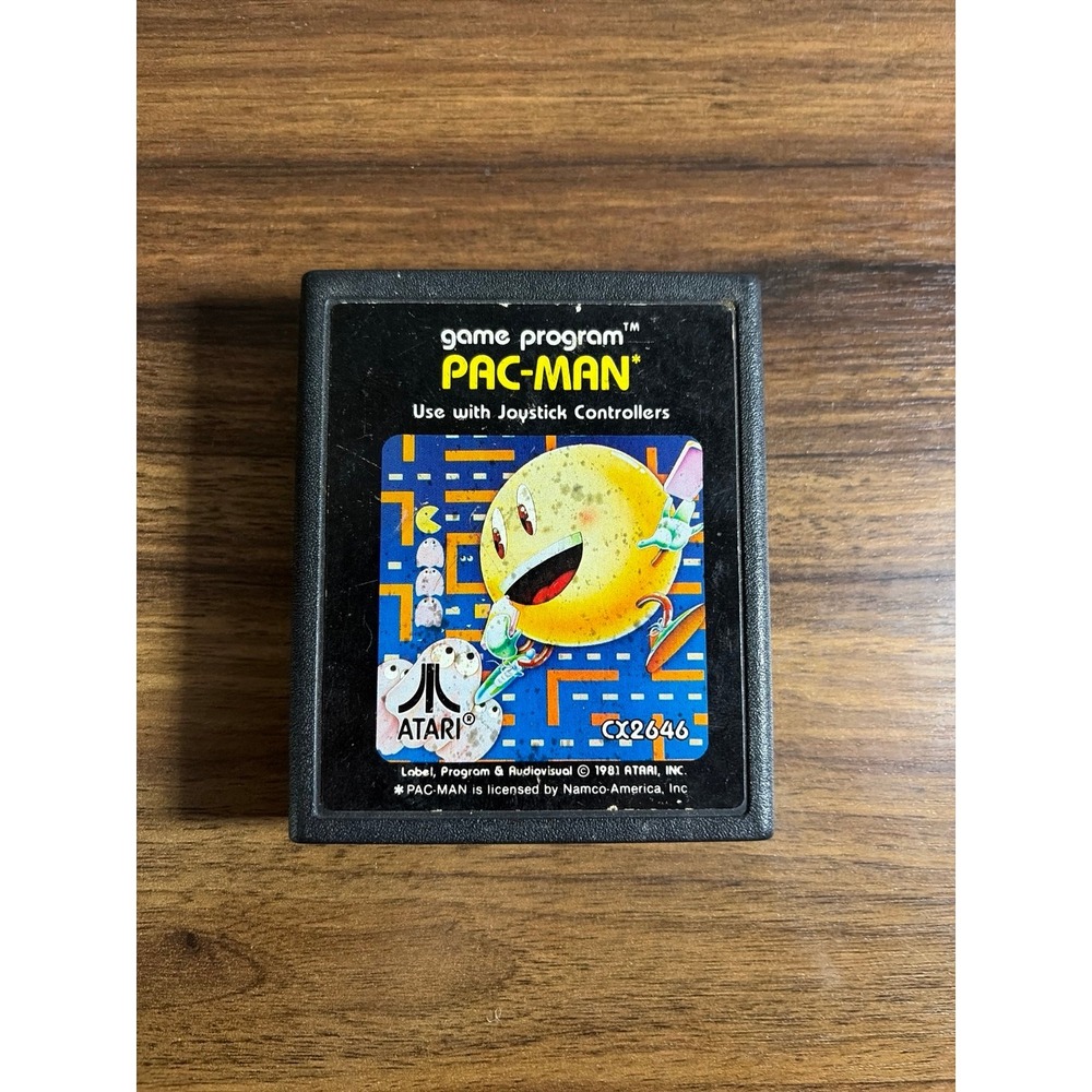 Pac Man Atari 2600 Atari Namco Arcade Maze Action Cartridge Game Retro Untested